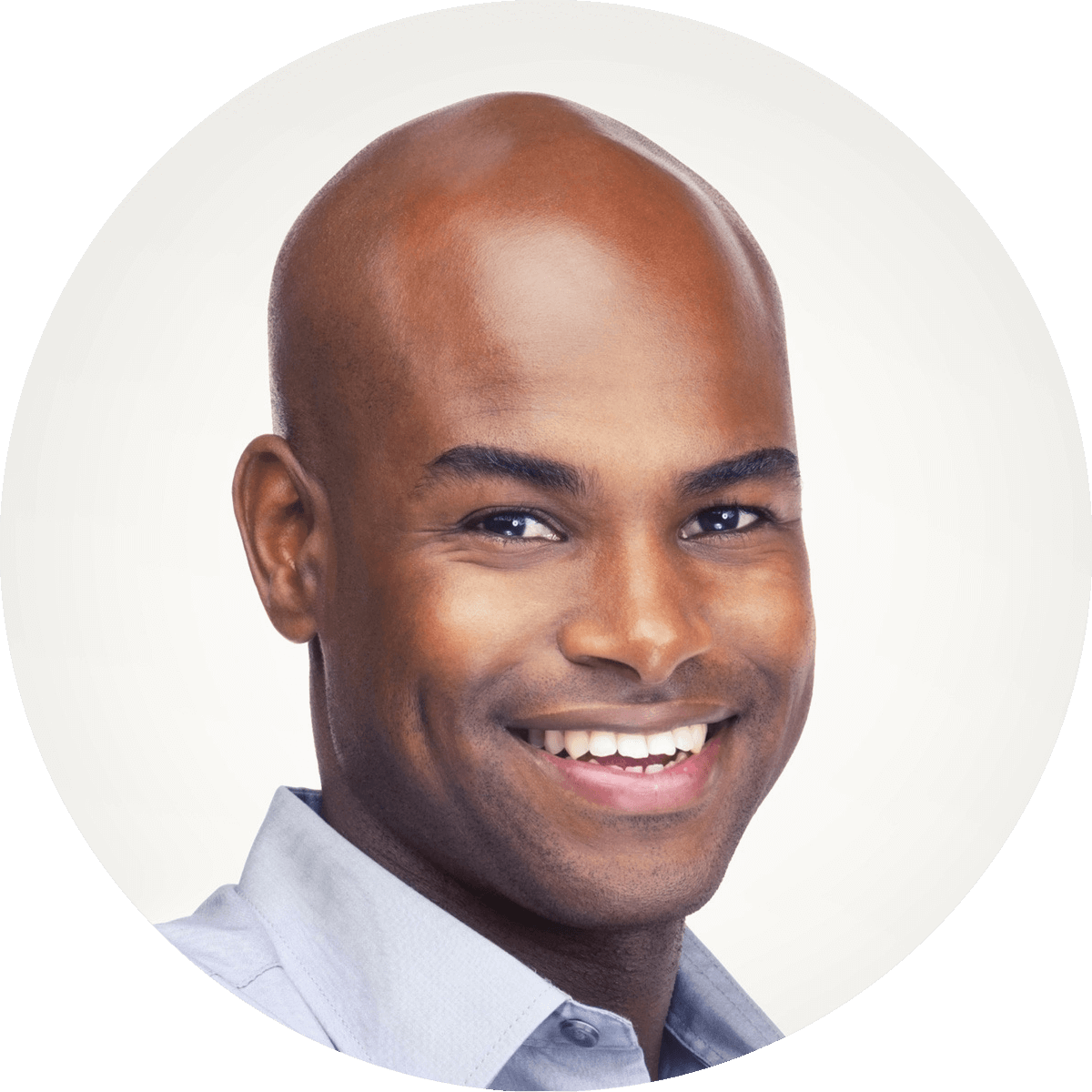 Generic profile headshot of a person wearing a light blue shirt.