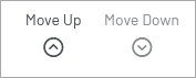 Controls for moving facet values up or down in the sort order.