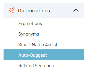 The Optimizations menu expanded showing Auto-Suggest option highlighted in blue.
