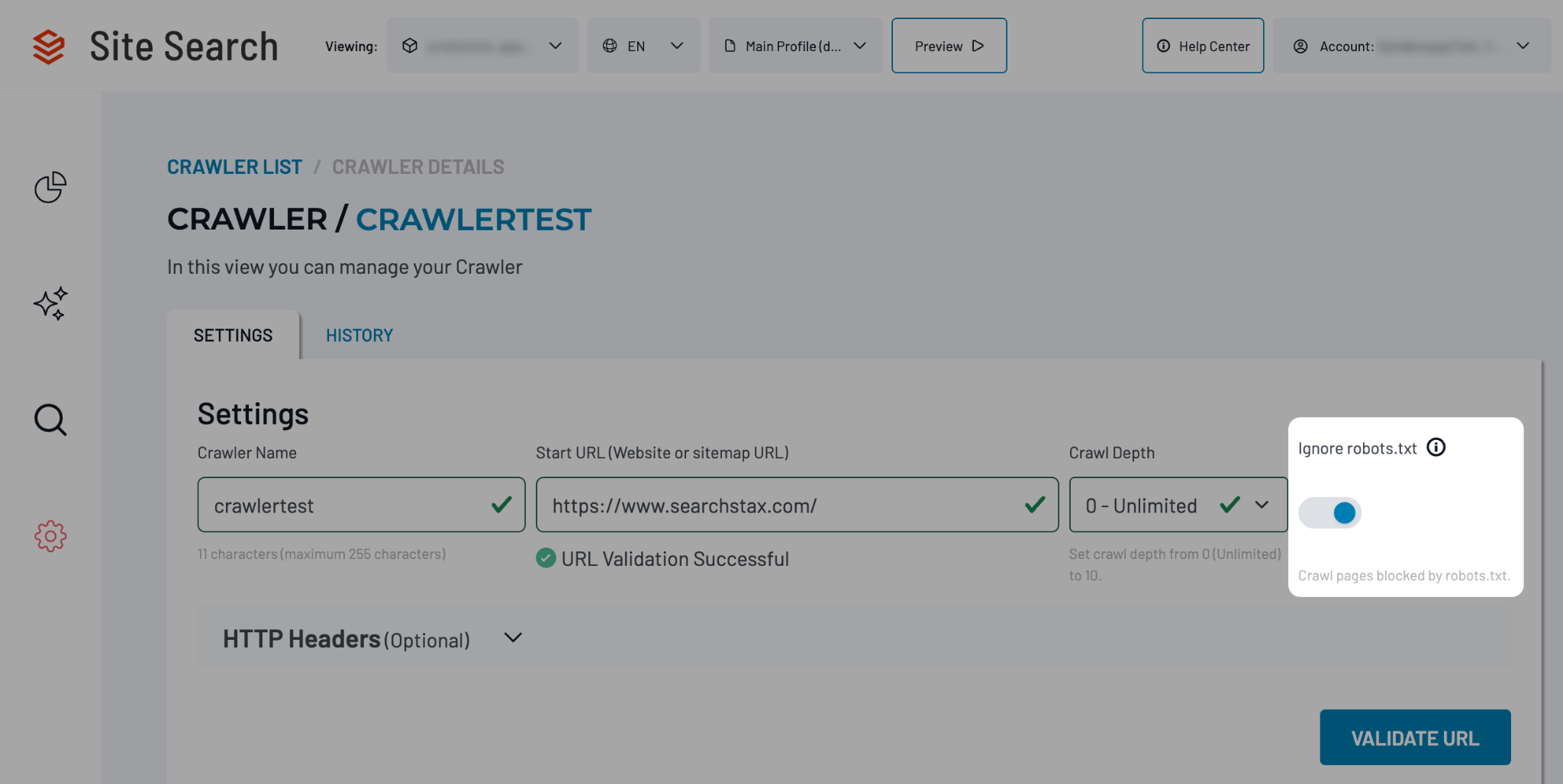 Ignore robots.txt option in Crawler Settings.